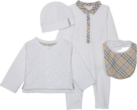 burberry layette set|Burberry Zayden Cotton Layette Set, White, Size 6.